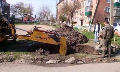 Устранение порыва ХВС