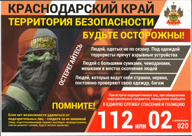 листовка территория безопасности